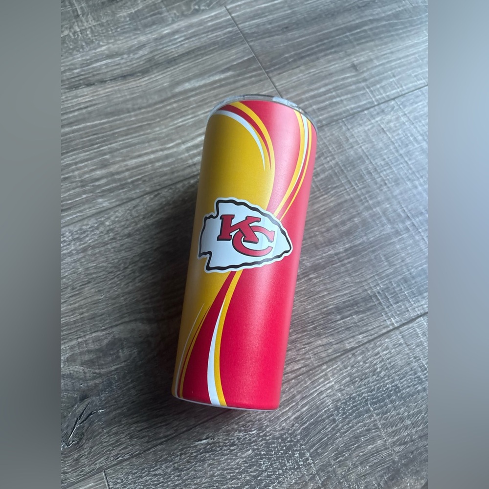 Kansas City Chiefs Travel Tumbler - Red & Gold NEW